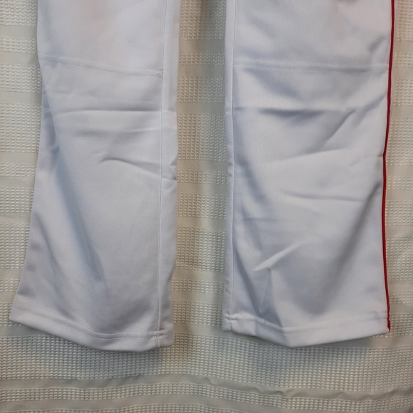 LOUISVILLE SLUGGER RELAX FIT X DRY OPEN BOTTOM MEN'S WHITE BASEBALL PANTS SMALL - Picture 6 of 9